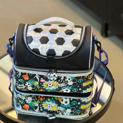 Kid's  Insulated Double-Layer Lunch Bag / School Lunch Box