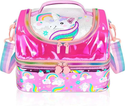 Kid's  Insulated Double-Layer Lunch Bag / School Lunch Box