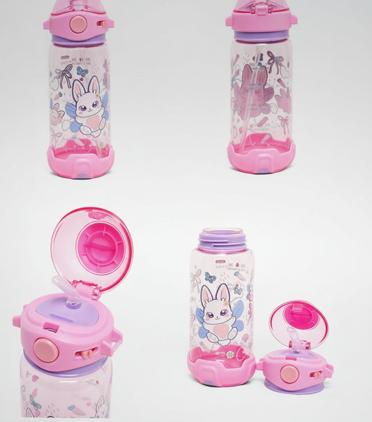 Girls' Bunny-Themed Kids Water Bottle