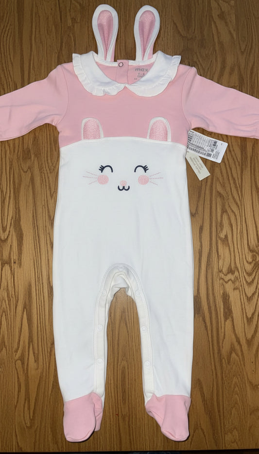 MAX Brand Baby Girl Bunny Jumpsuit/Romper