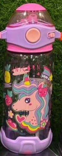 Girls' Unicorn and Butterfly Water Bottle 650ml