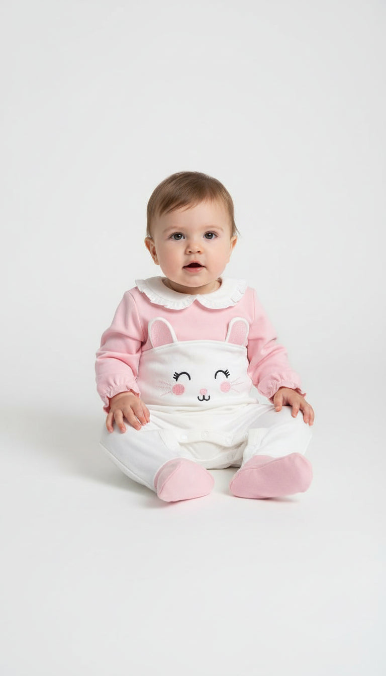 MAX Brand Baby Girl Bunny Jumpsuit/Romper