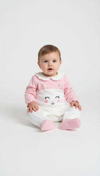 MAX Brand Baby Girl Bunny Jumpsuit/Romper