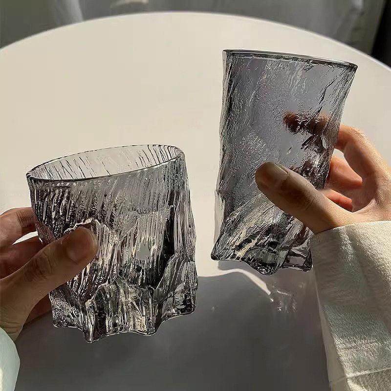 Aesthetic Textured "Iceberg" Glassware - Set of 6