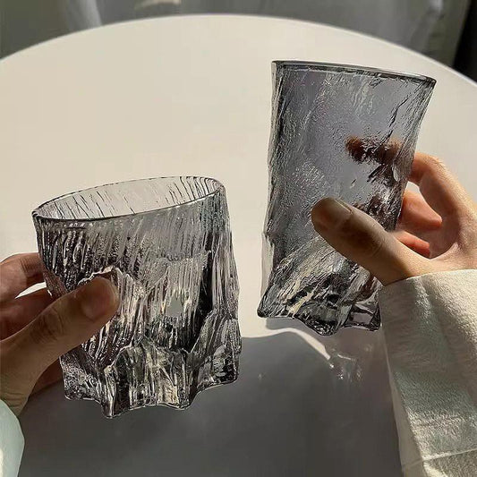 Aesthetic Textured "Iceberg" Glassware - Set of 6